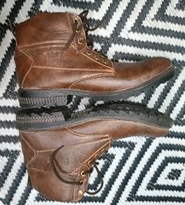 Caterpillar men's &amp; women's Brown Leather Boots