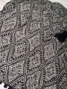 Boho Patterned Shorts with Tassels