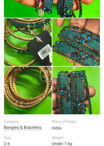 Blue Stone Bangles