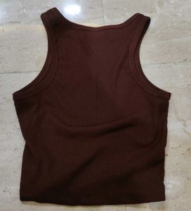 brown crop top xs street style store