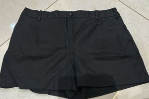 ZARA Black Casual Shorts