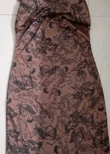 Gothic Renaissance Print Mini Dress