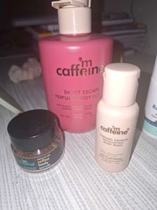 Mcaffeine body lotion with 2 freebies