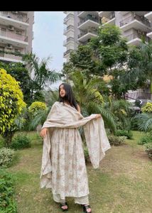 Elegant Printed Kurta Set with Dupatta
