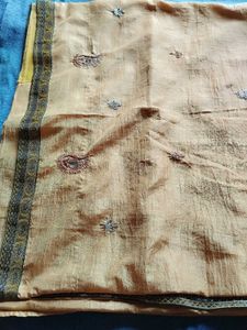 Elegent Yellow  Saree with blause piec