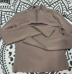 Tally Weijl Crop Top With Cutout Neck