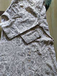 Aline cotton kurta worli print from westside.