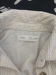 Cream Corduroy Oversized Shacket