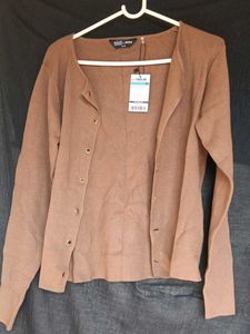 Women's Brown Cardigan WITH FREEBIES ✨🥰