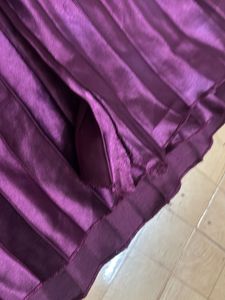 Elegant Purple Pleated Skirt