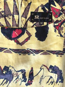 Unique Print Short Sleeve Dress