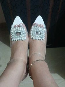 Sparkling Crystal Embellished Heels