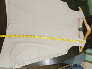 Sleeveless Beige Tunic Top