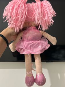 beautiful pink plush bellerina doll
