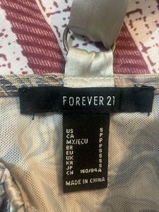 forever 21 Marble Print Corset Top