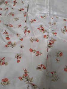 Cute Floral Print Cropped Blouse