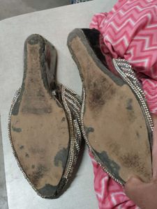 Embellished Wedge Heels