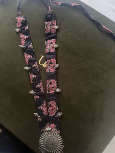 Floral Fabric Statement Necklace
