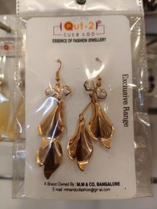 Cute Yellow Flower Heart Earrings