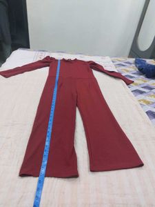 Maroon jumpsuit