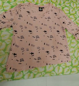 Pink Printed Tshirt