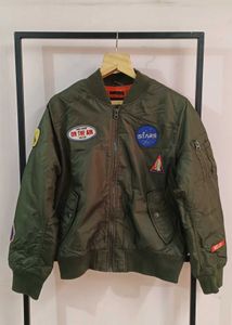 Men's Patchwork Bomber Jacket