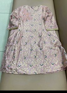 Elegant Pink Kurta Set with Jacket