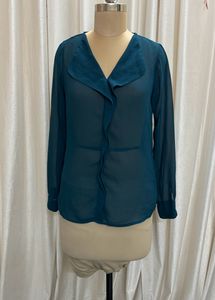 Besiva Green Ruffle Top( Women's)