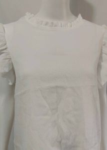 Y2K Shein Fancy white top XL