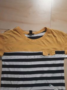 Striped T-Shirt with Pocket Detail