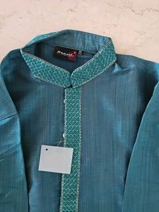 Men's Teal Kurta Set