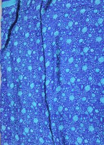 Elegant Blue Georgette Saree