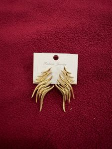 Stylish Gold-Tone Drop Earrings