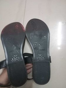 Stylish Black Braided Flat Sandals