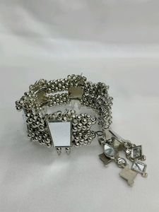 Stylish latest trendy fashionable mirror work brac