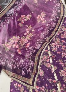 Floral Purple Kurta Set