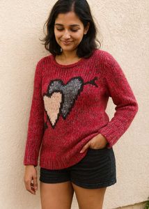 🫶Red Heart Sweater