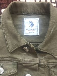 U.S. Polo Assn. Kids Olive Green Denim Jacket