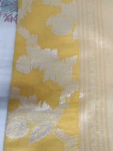 Beautiful Yellow Saree 🎉