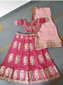 Elegant Pink Lehenga Choli Set