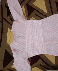 Pretty Pink Chikankari Kurta