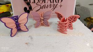 Cute Butterfly Hair Claw Clips Set