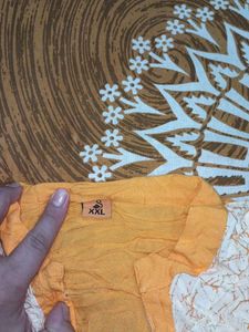 Stylish Yellow and cream colour Kurta