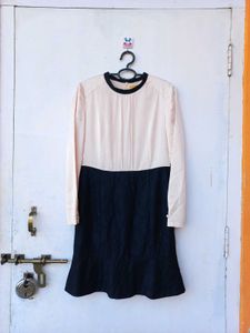 Elegant Two-Tone Dress