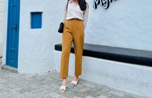 Satin Classic Collared Button-Up Shirt