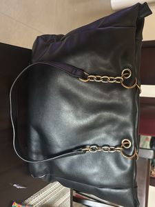 Black Chain Detail laptop Bag