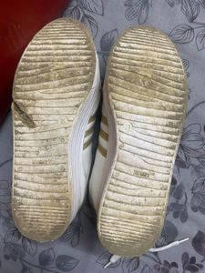 Fastrack White &amp; Gold Sneakers
