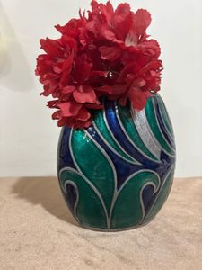 Enamel Painted Vase (without flowers)