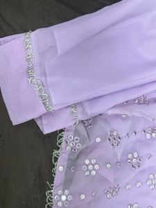 Elegant Lavender Kurta Set with Embellishments
