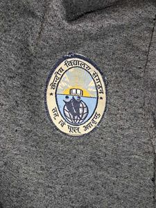 Kendriya Vidyalaya Grey Zip-Up Hoodie
